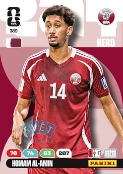 Homam Al-Amin Qatar Panini FIFA World Cup 2026 Adrenalyn XL #389